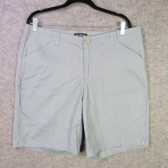 Lee Chino Shorts Mens Medium Gray Regular Fit Mid Rise Cotton Spandex 36x10 - Picture 1 of 8